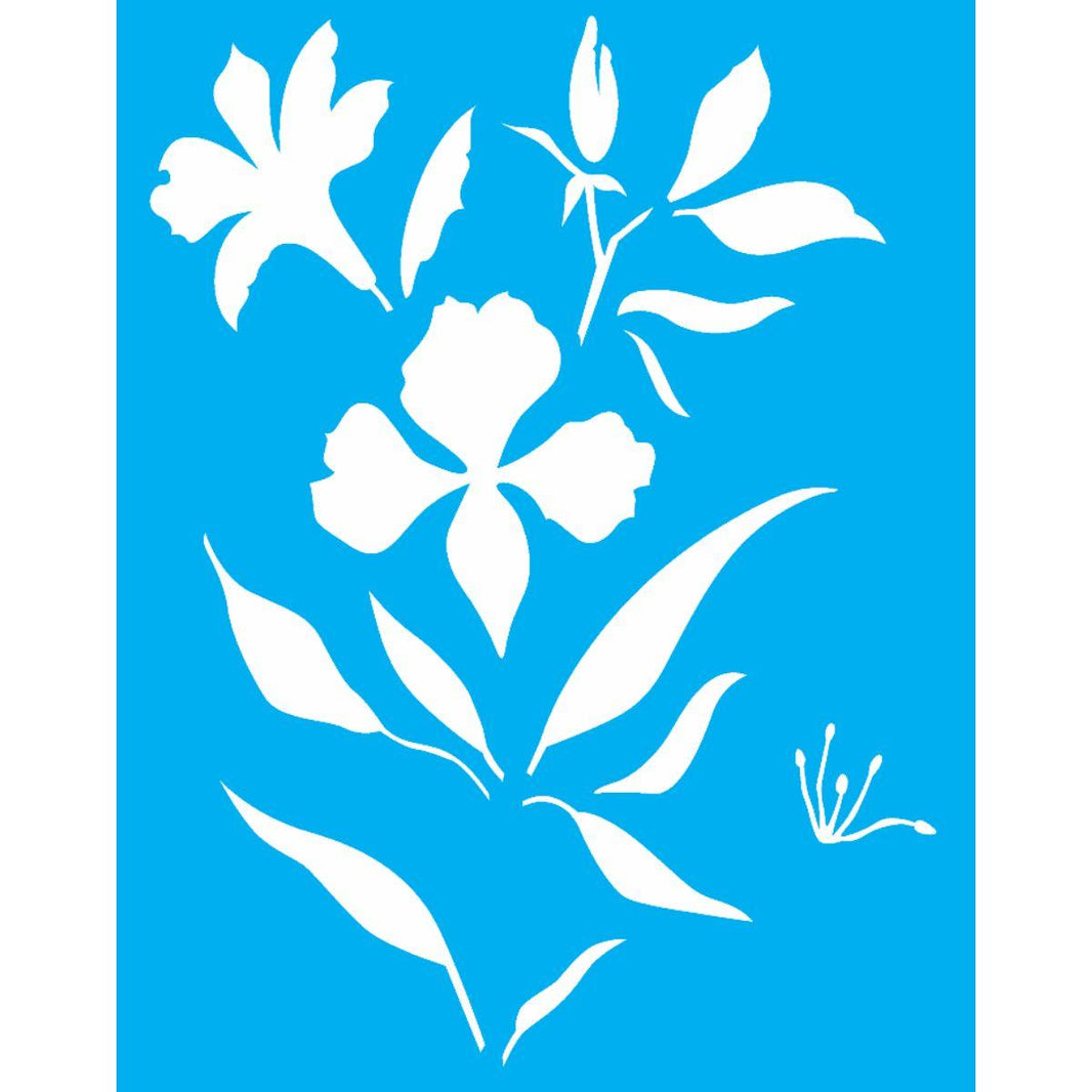 Stencil OPA 20x25 2275 Flor Astromélia - Palácio da Arte