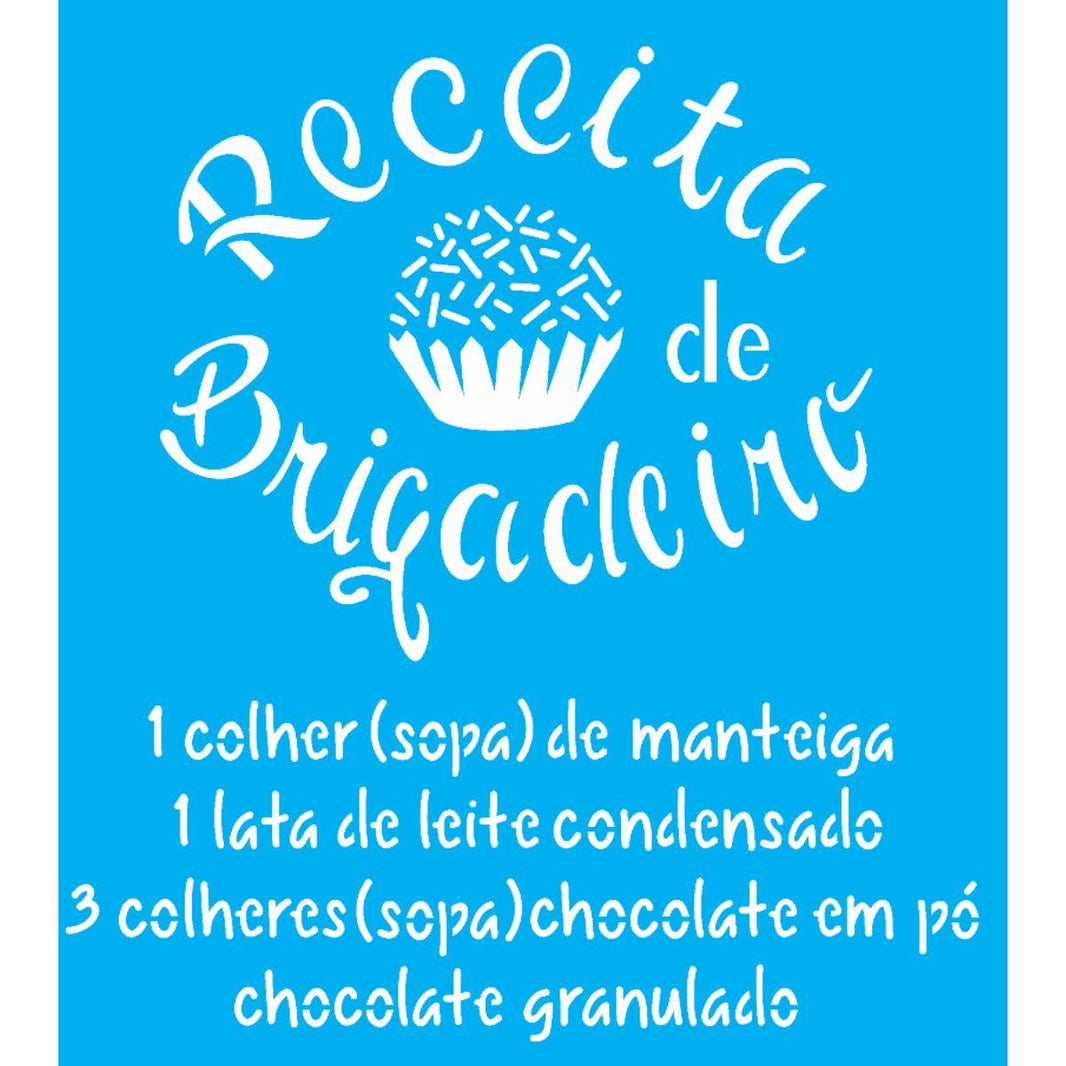 Stencil OPA 20x25 2286 Receita Brigadeiro - Palácio da Arte