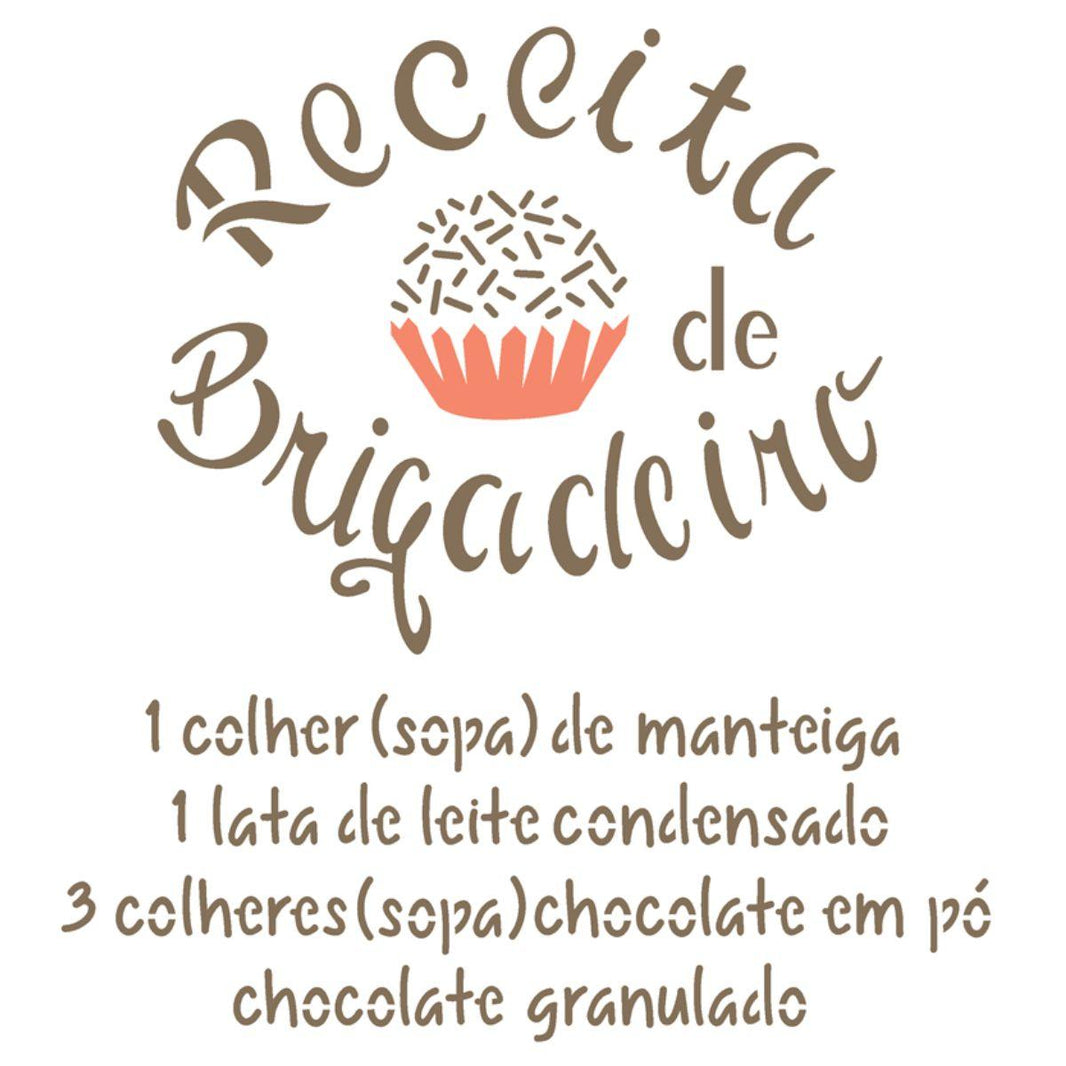 Stencil OPA 20x25 2286 Receita Brigadeiro - Palácio da Arte