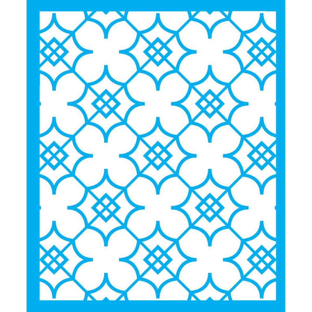 Stencil OPA 20x25 2457 Estamparia Ladrilho Flor - Palácio da Arte