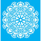 Stencil OPA 20x25 2458 Mandala Flor Bauer - Palácio da Arte