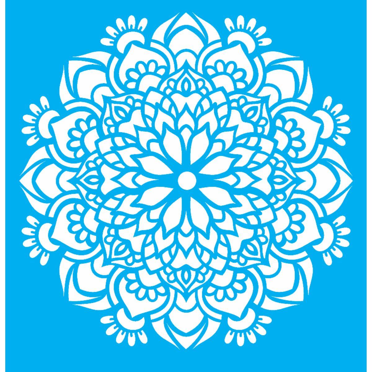 Stencil OPA 20x25 2458 Mandala Flor Bauer - Palácio da Arte