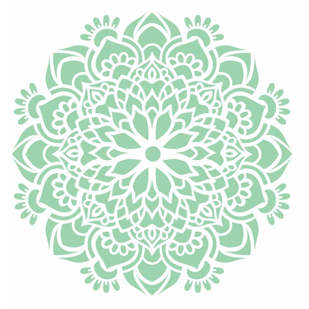 Stencil OPA 20x25 2458 Mandala Flor Bauer - Palácio da Arte