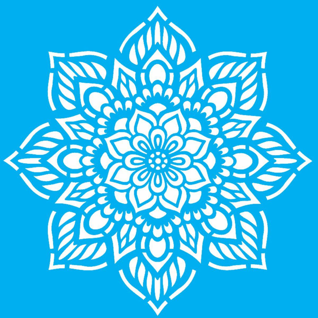 Stencil OPA 20x25 2459 Mandala Flor Oito Pontos - Palácio da Arte