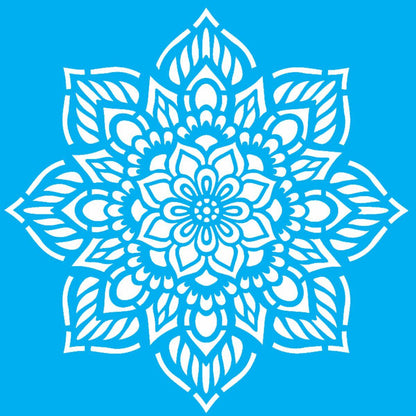 Stencil OPA 20x25 2459 Mandala Flor Oito Pontos - Palácio da Arte