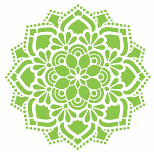 Stencil OPA 20x25 2461 Mandala Flor Renda - Palácio da Arte