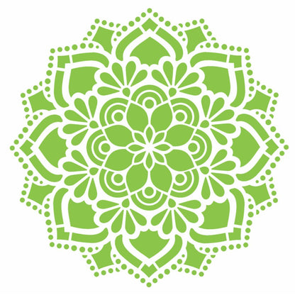 Stencil OPA 20x25 2461 Mandala Flor Renda - Palácio da Arte