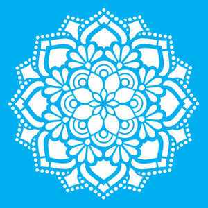 Stencil OPA 20x25 2461 Mandala Flor Renda - Palácio da Arte