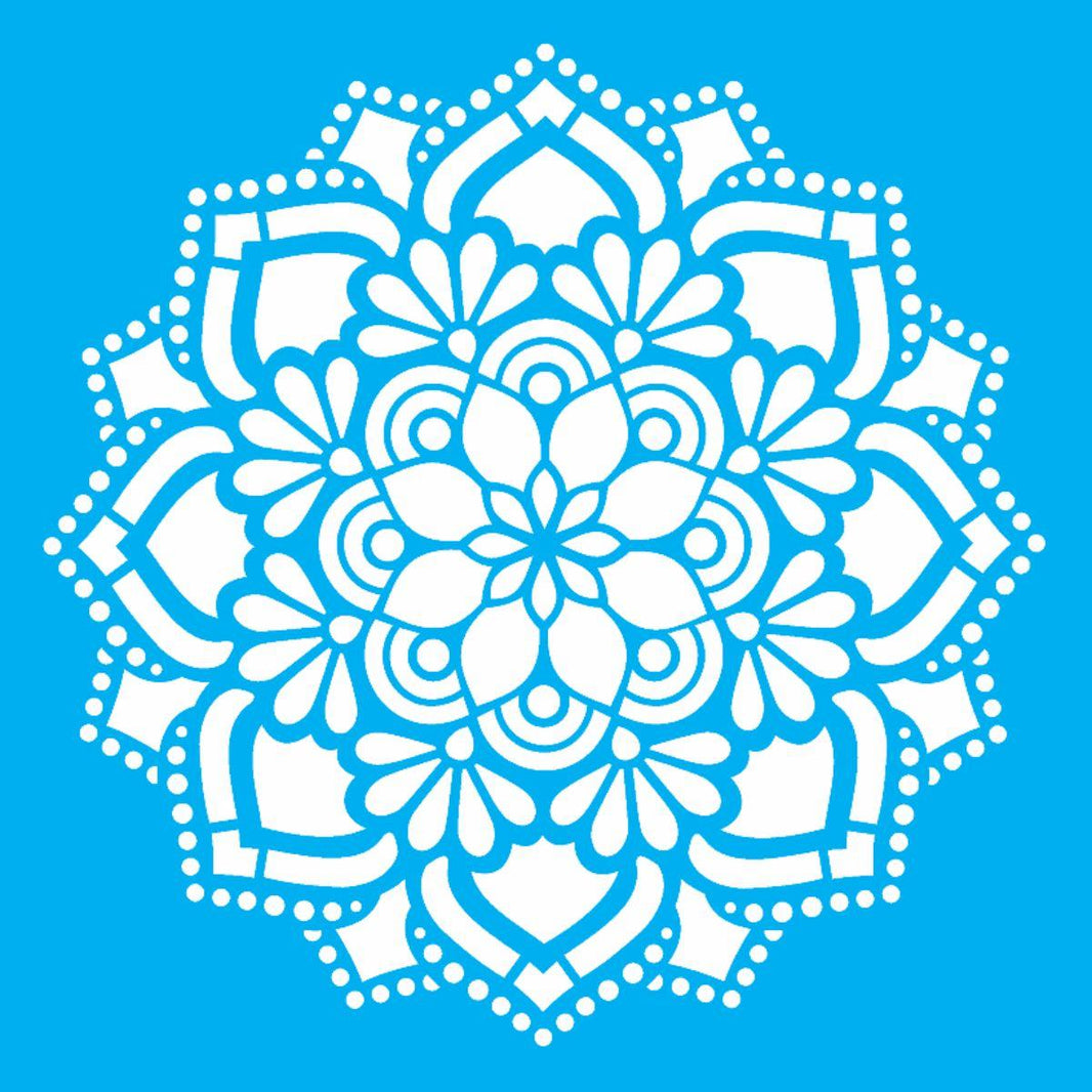 Stencil OPA 20x25 2461 Mandala Flor Renda - Palácio da Arte