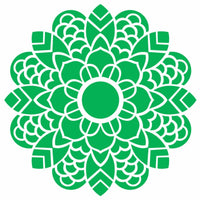 Stencil OPA 20x25 2462 Mandala Flor Folhas - Palácio da Arte