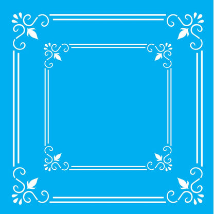 Stencil OPA 20x25 2465 Moldura Quadrada Dupla - Palácio da Arte