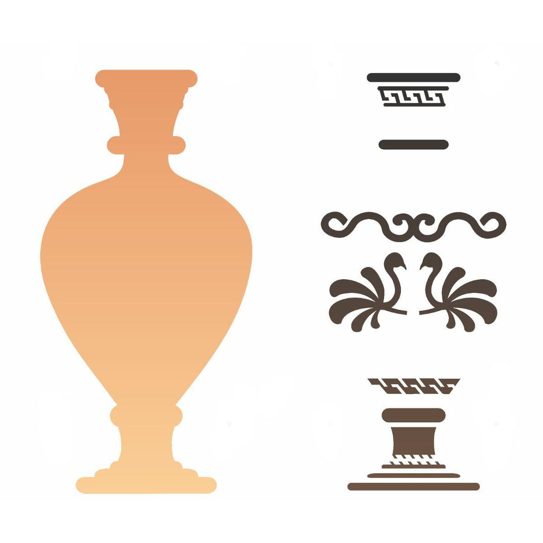 Stencil OPA 20x25 2590 Vaso Estampado I - Palácio da Arte