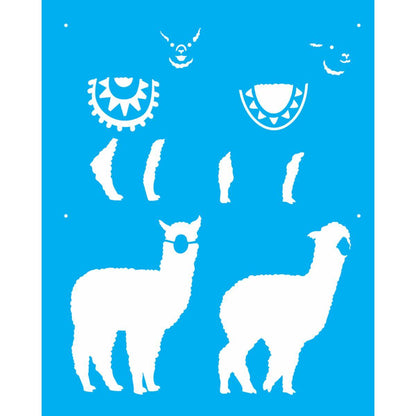 Stencil OPA 20x25 2600 Animais Lhama II - Palácio da Arte