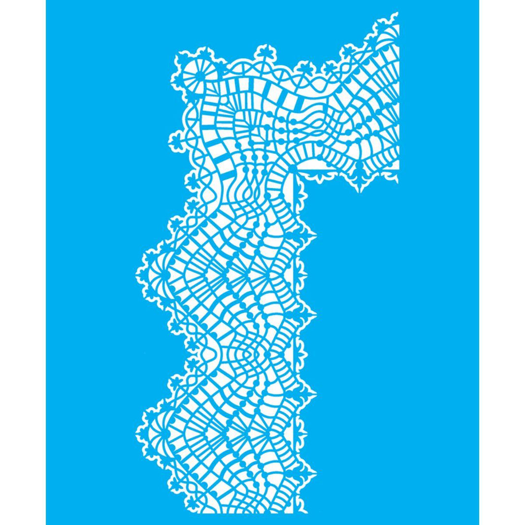 Stencil OPA 20x25 2712 Cantoneira Renda II - Palácio da Arte