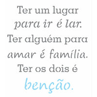 Stencil OPA 20x25 2725 Frase Benção - Palácio da Arte