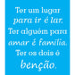 Stencil OPA 20x25 2725 Frase Benção - Palácio da Arte