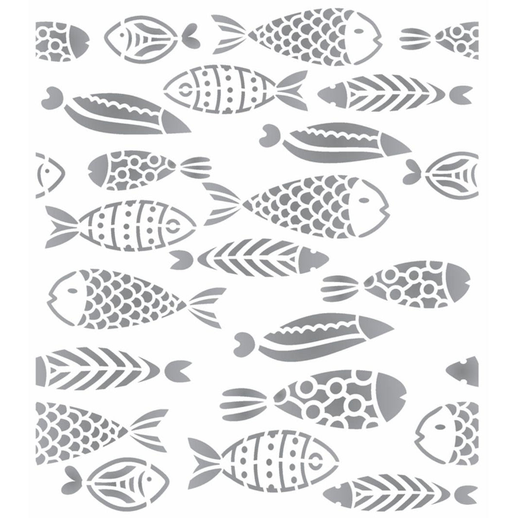 Stencil OPA 20x25 2857 Estamparia Peixes I - Palácio da Arte