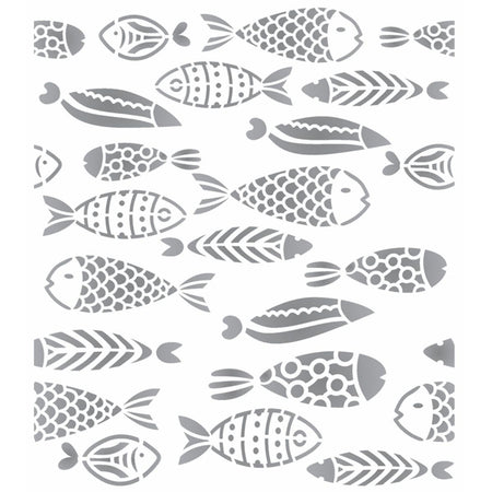 Stencil OPA 20x25 2857 Estamparia Peixes I - Palácio da Arte
