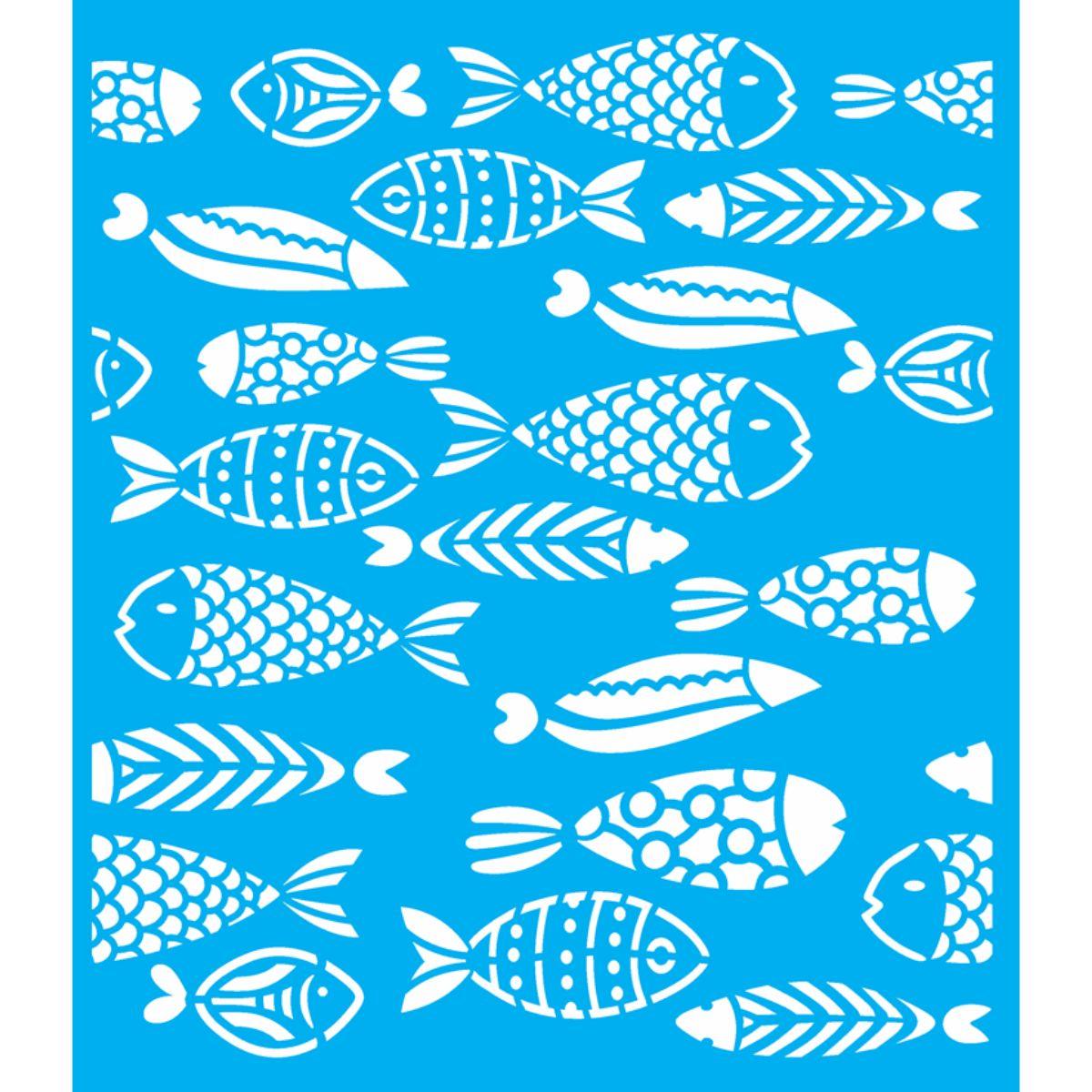 Stencil OPA 20x25 2857 Estamparia Peixes I - Palácio da Arte