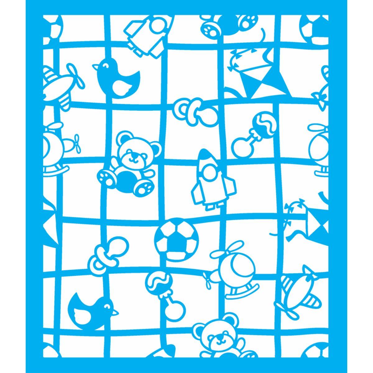 Stencil OPA 20x25 2864 Infantil Estamparia Brinquedos I - Palácio da Arte