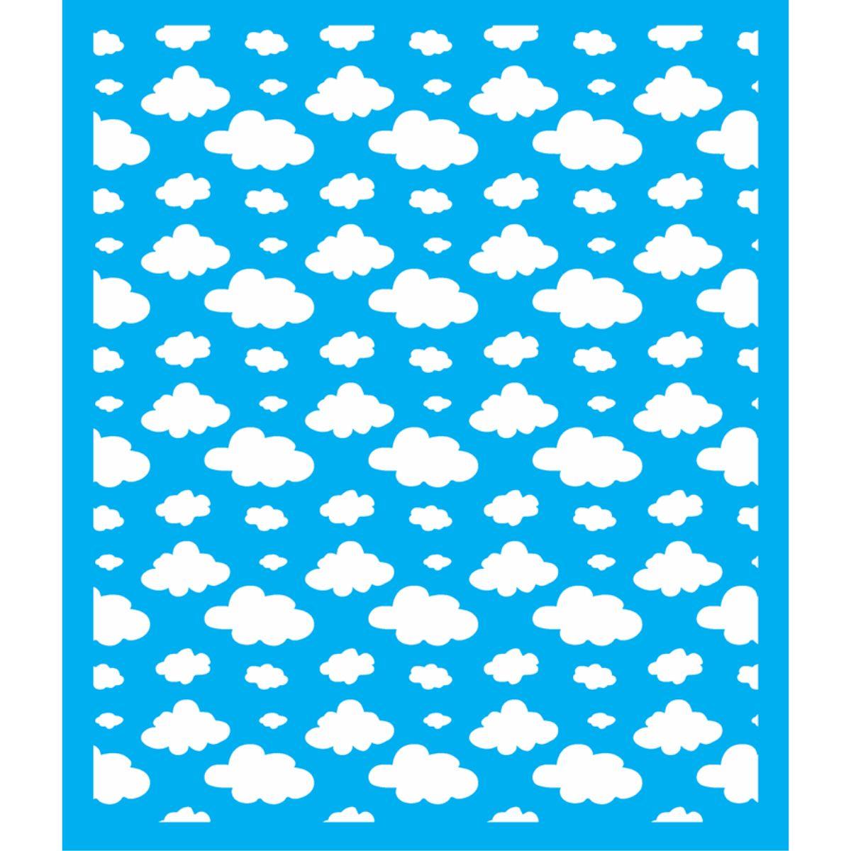 Stencil OPA 20x25 2866 Infantil Estamparia Nuvens I - Palácio da Arte