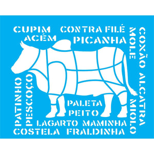 Stencil OPA 20x25 2880 Culinária Cortes do Boi - Palácio da Arte