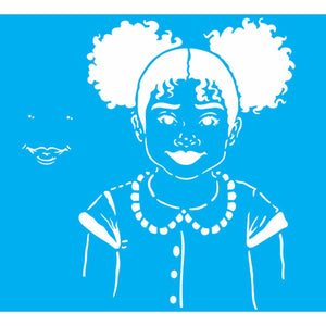 Stencil OPA 20x25 2955 Afro Menina - Palácio da Arte