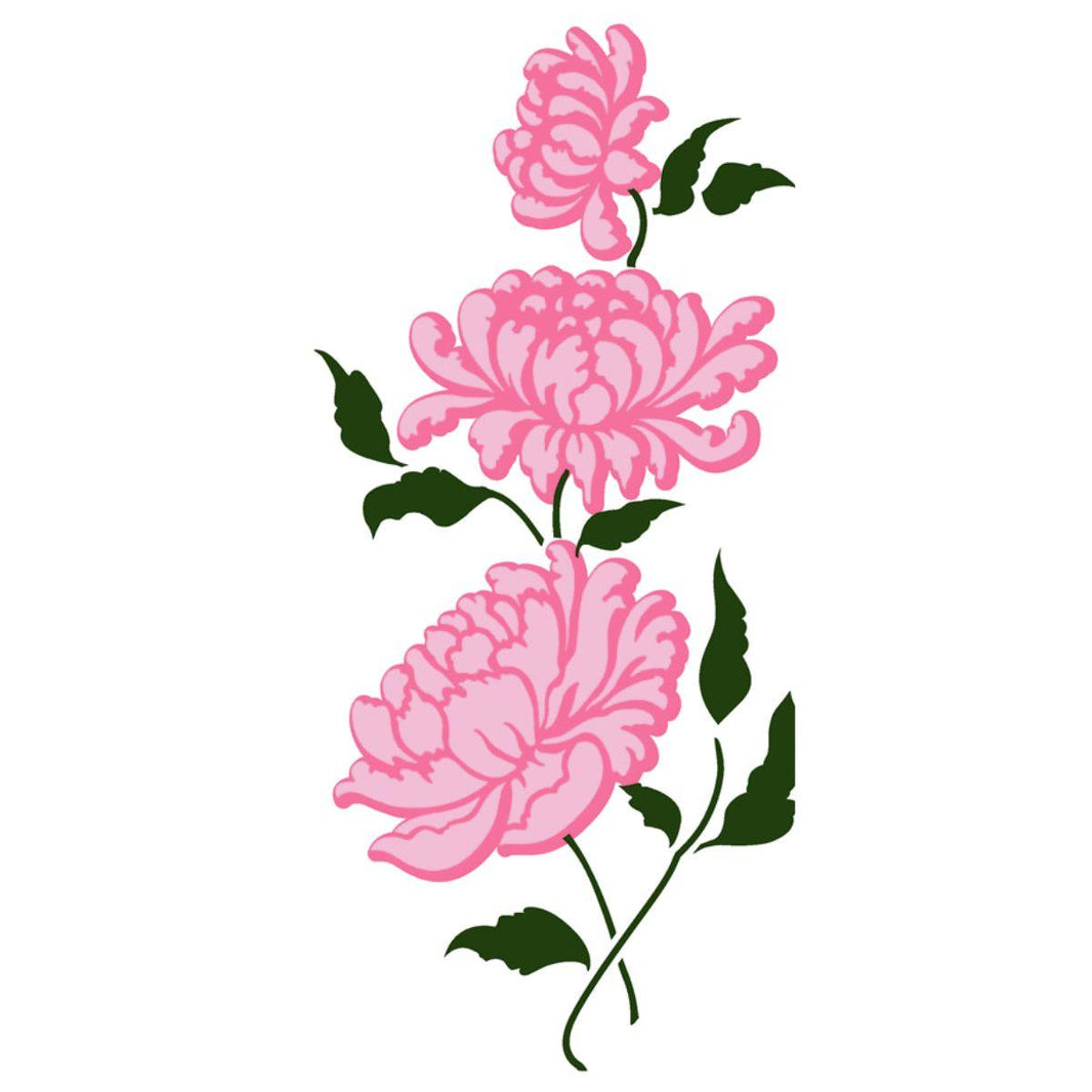 Stencil OPA 20x25 2973 Flor Crisântemo II - Palácio da Arte