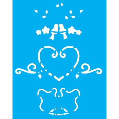 Stencil OPA 20x25 2985 Pássaros Love - Palácio da Arte