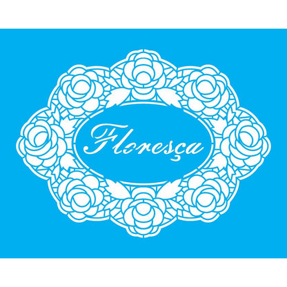 Stencil OPA 20x25 3041 Moldura Rechilieu Floresça - Palácio da Arte