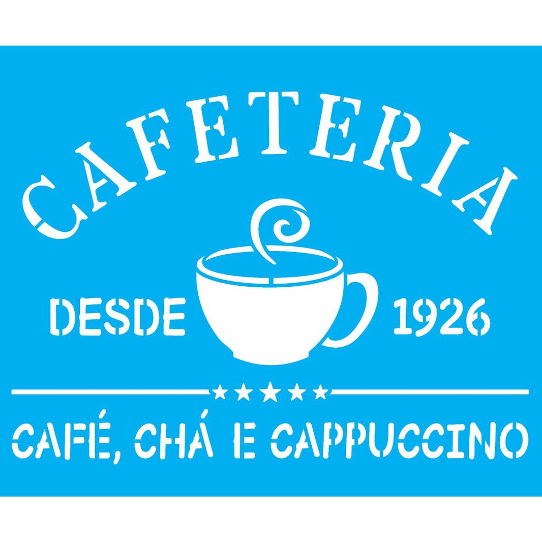 Stencil OPA 20x25 3045 Culinária Cafeteria - Palácio da Arte