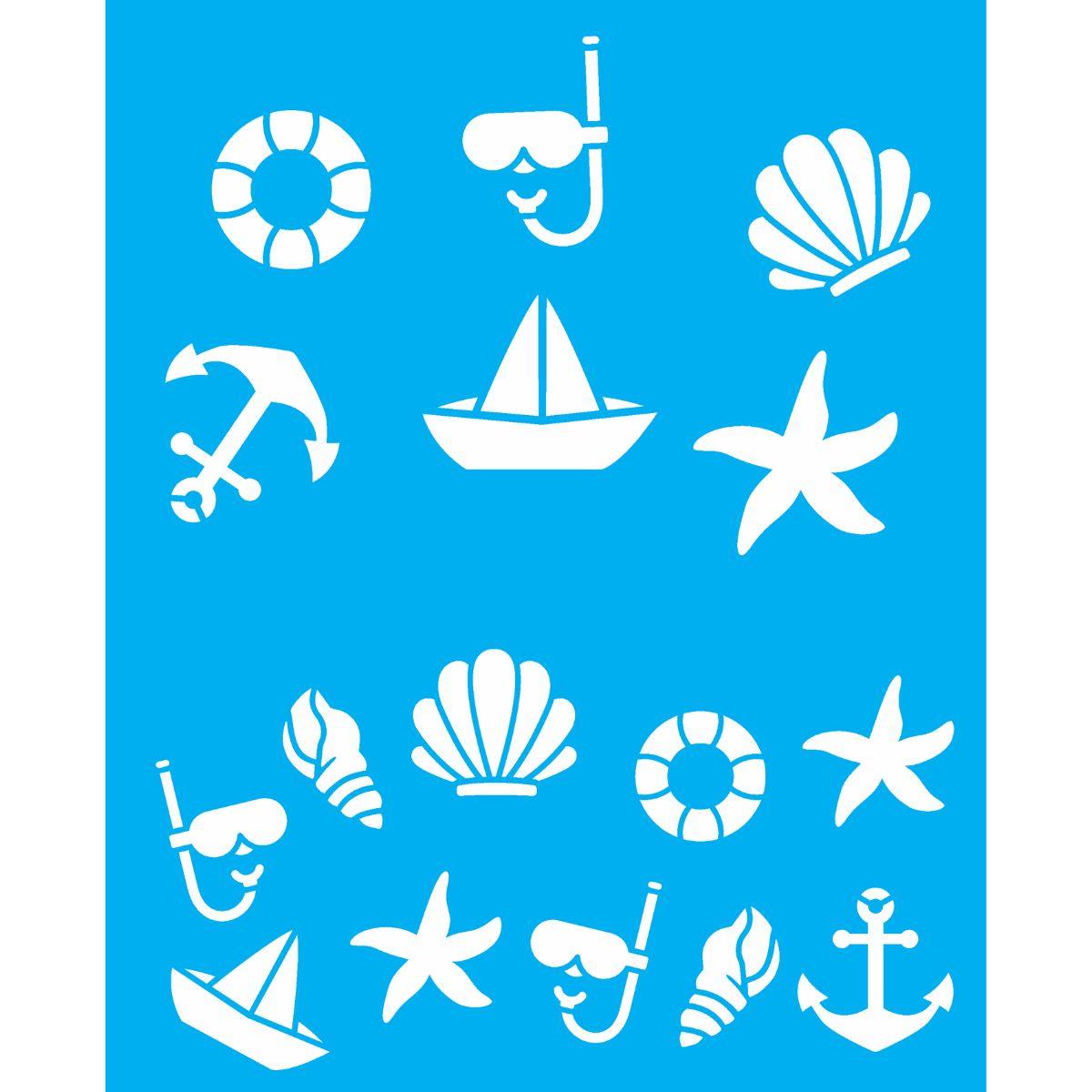 Stencil OPA 20x25 3154 Infantil Estamparia Náutico I - Palácio da Arte
