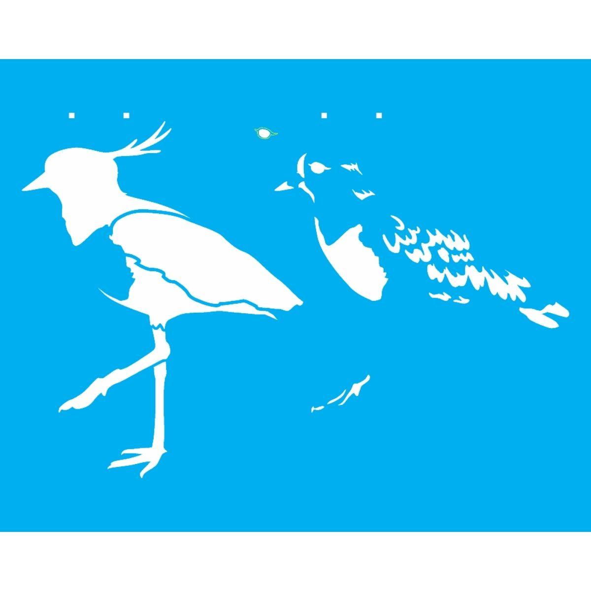 Stencil OPA 20x25 3165 Animal Pássaro Quero-Quero - Palácio da Arte