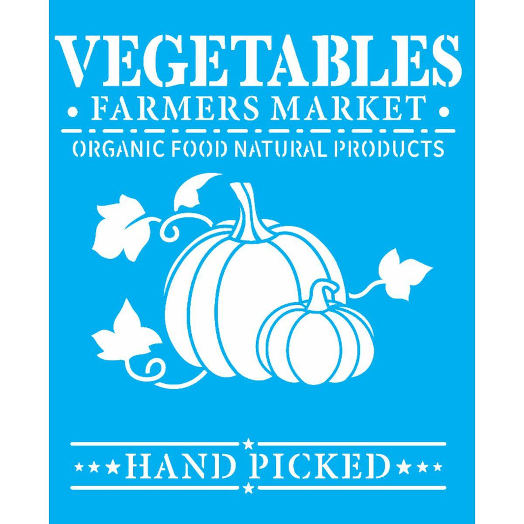 Stencil OPA 20x25 3174 Farmhouse Vegetables Farmers Market - Palácio da Arte
