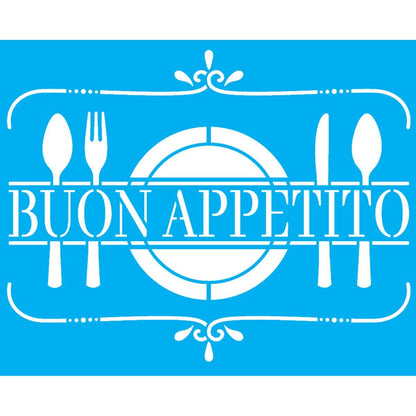 Stencil OPA 20x25 3211 Frase Buon Appetito - Palácio da Arte