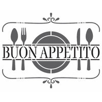 Stencil OPA 20x25 3211 Frase Buon Appetito - Palácio da Arte