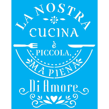 Stencil OPA 20x25 3212 La Nostra Cusina - Palácio da Arte