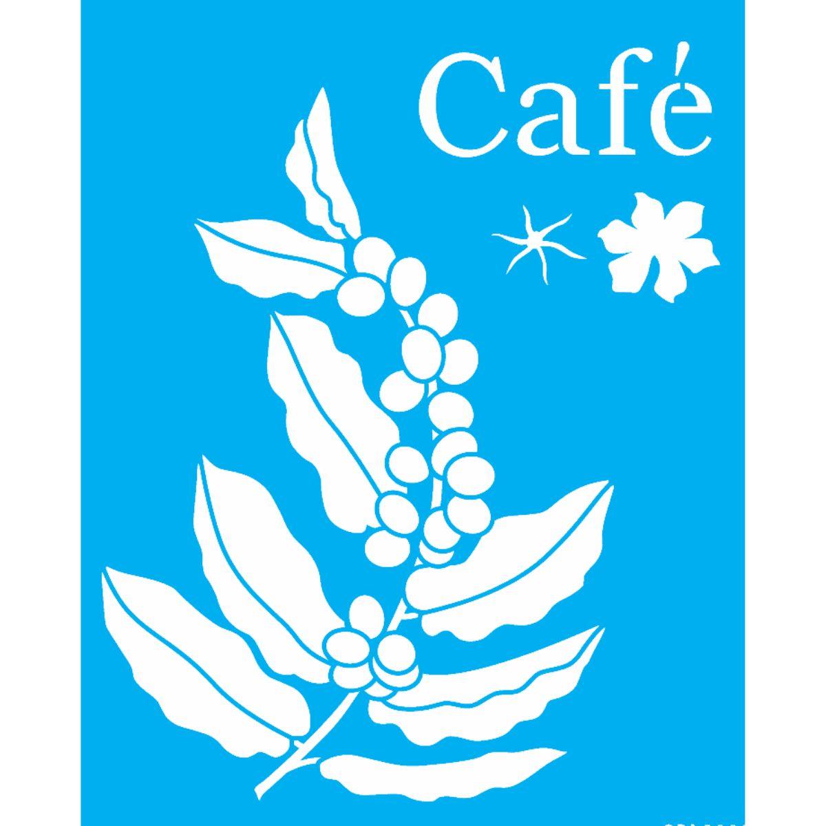 Stencil OPA 20x25 3222 Plantas Café - Palácio da Arte