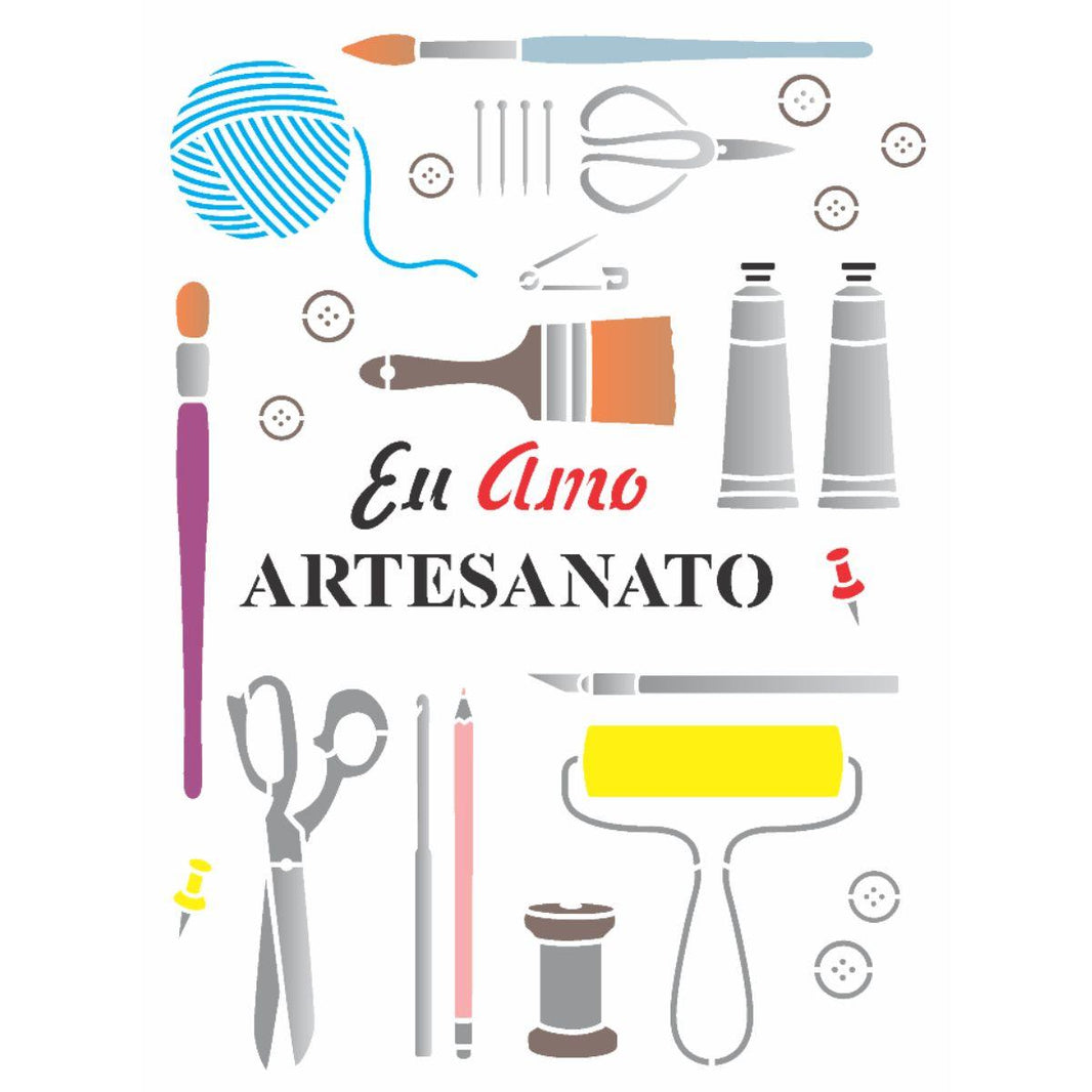 Stencil OPA 20x25 3318 Ferramentas para Artesanato - Palácio da Arte