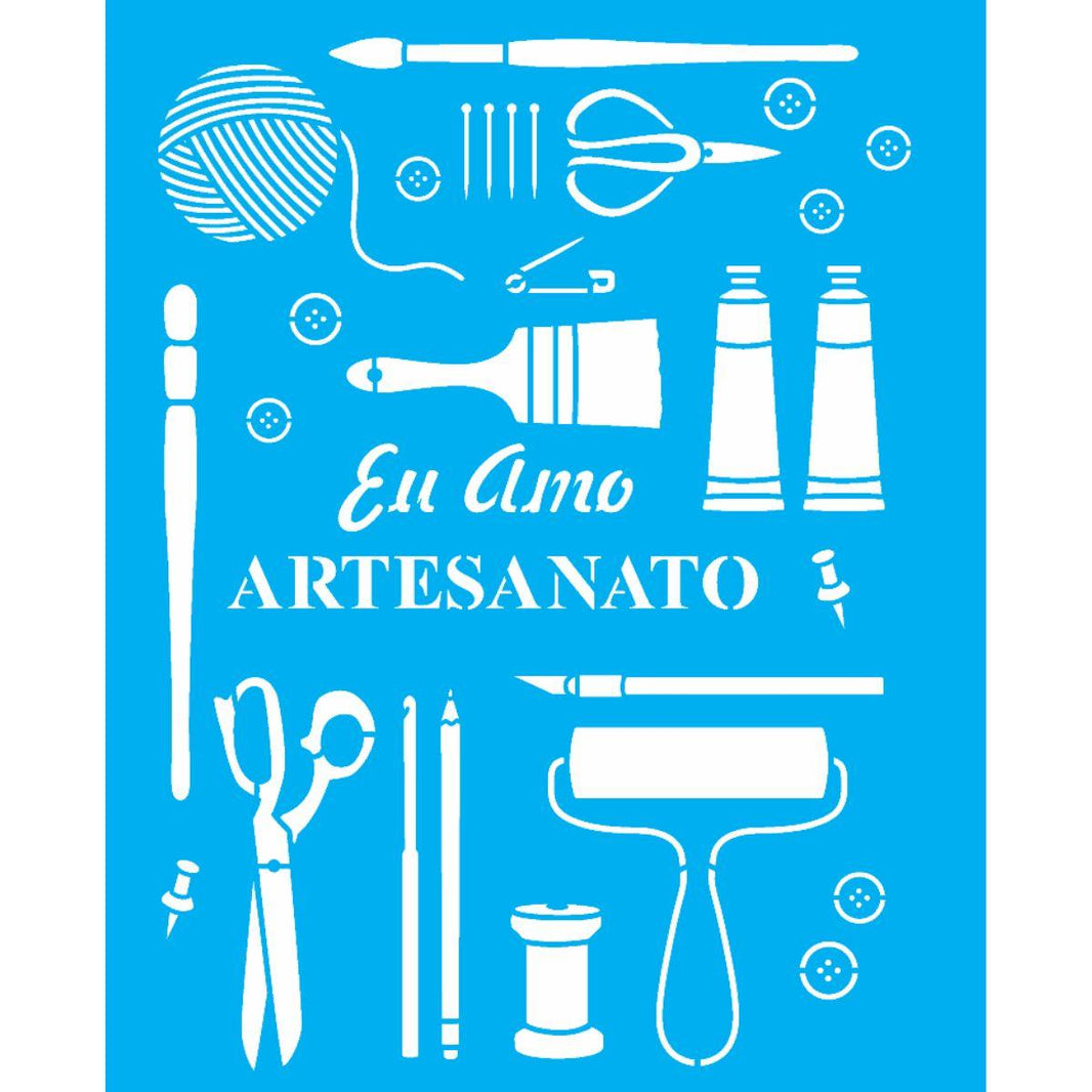 Stencil OPA 20x25 3318 Ferramentas para Artesanato - Palácio da Arte