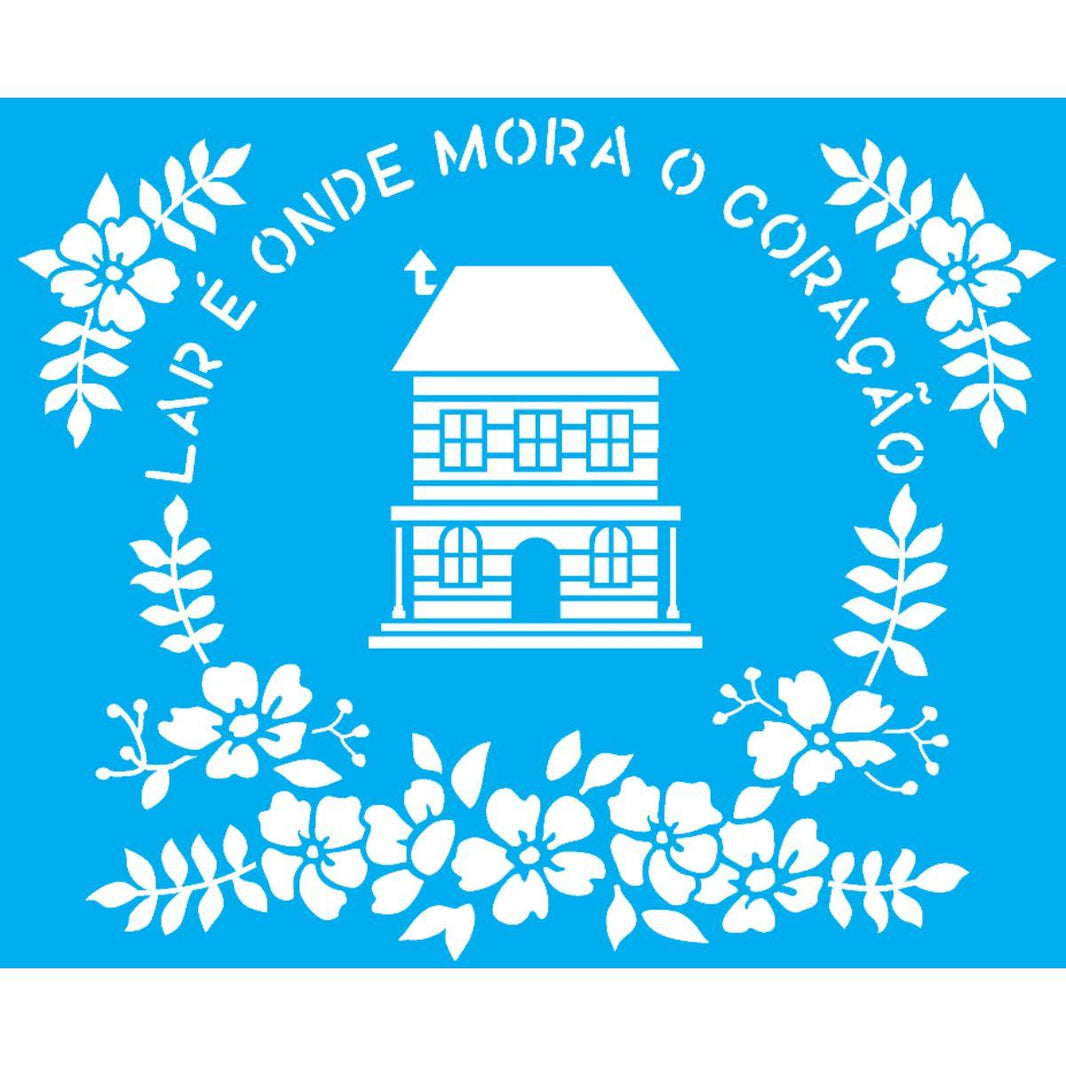 Stencil OPA 20x25 3323 Guirlanda Lar - Palácio da Arte