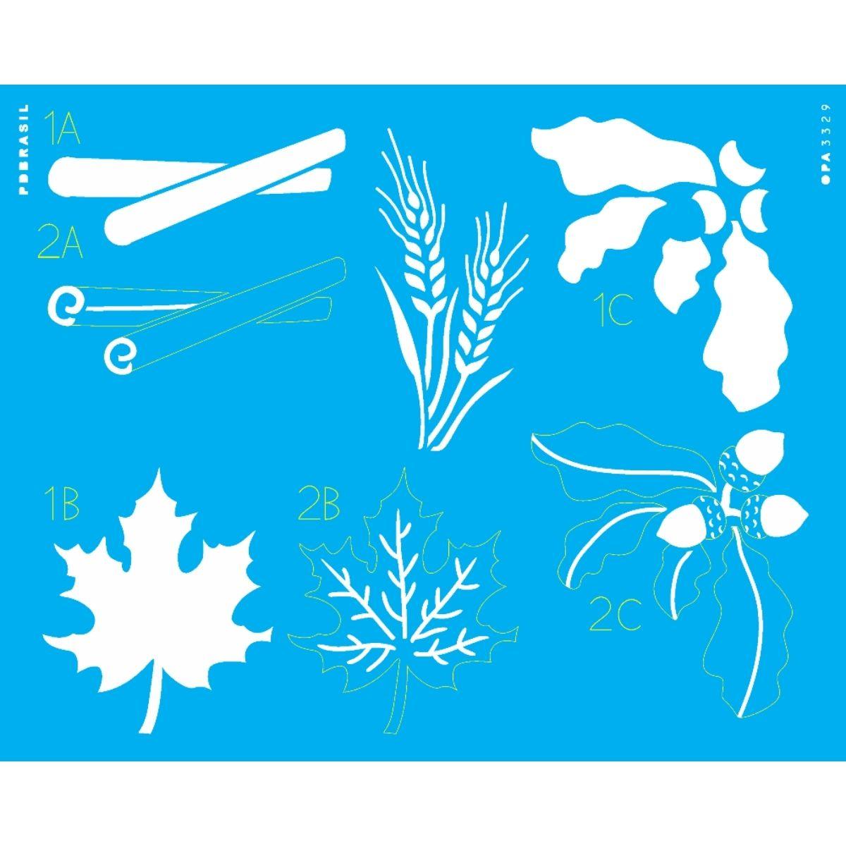 Stencil OPA 20x25 3329 Ornamentos Country - Palácio da Arte