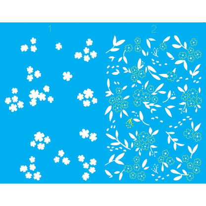 Stencil OPA 20x25 3355 Estamparia Flores Micro II - Palácio da Arte
