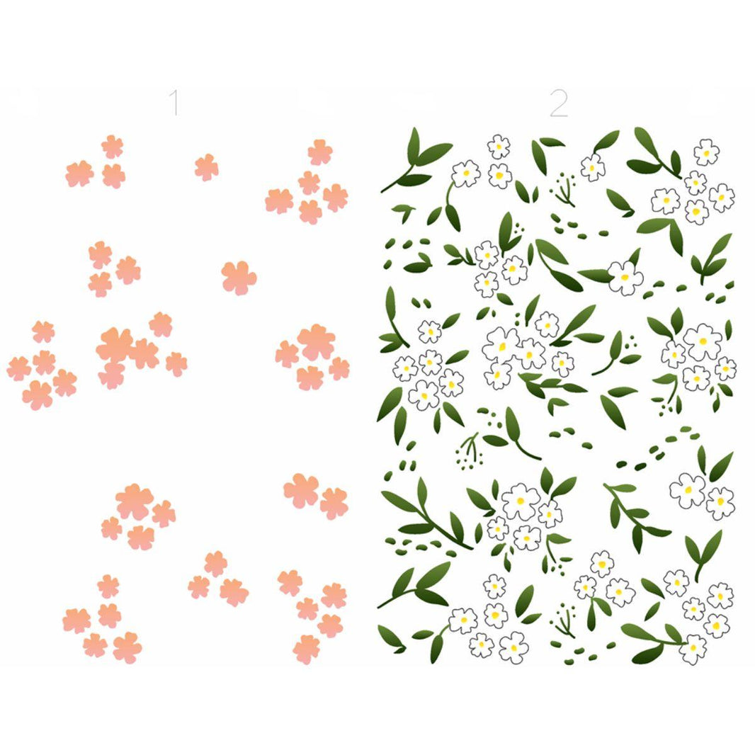Stencil OPA 20x25 3355 Estamparia Flores Micro II - Palácio da Arte