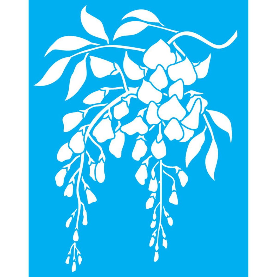 Stencil OPA 20x25 3361 Flores Glícinias - Palácio da Arte