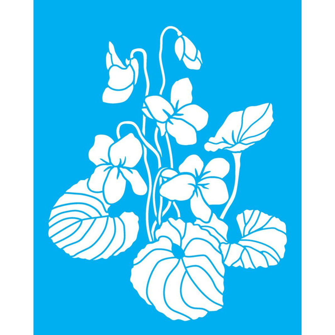 Stencil OPA 20x25 3391 Flor Violeta - Palácio da Arte