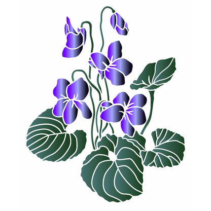 Stencil OPA 20x25 3391 Flor Violeta - Palácio da Arte
