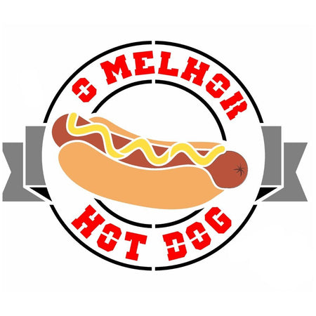 Stencil OPA 20x25 3403 Culinária Hot Dog - Palácio da Arte
