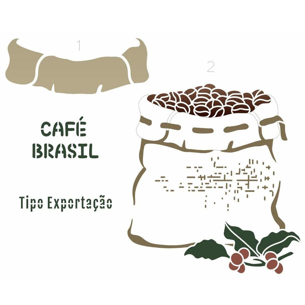 Stencil OPA 20x25 3416 Saco de Café - Palácio da Arte