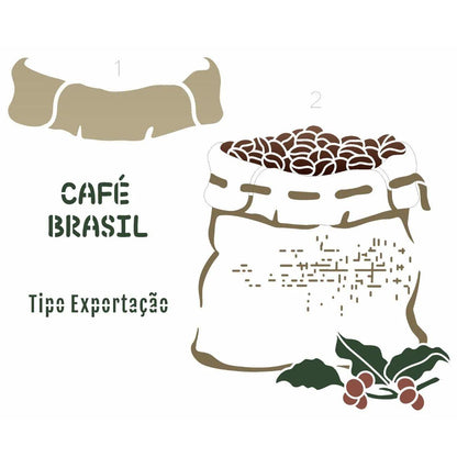 Stencil OPA 20x25 3416 Saco de Café - Palácio da Arte